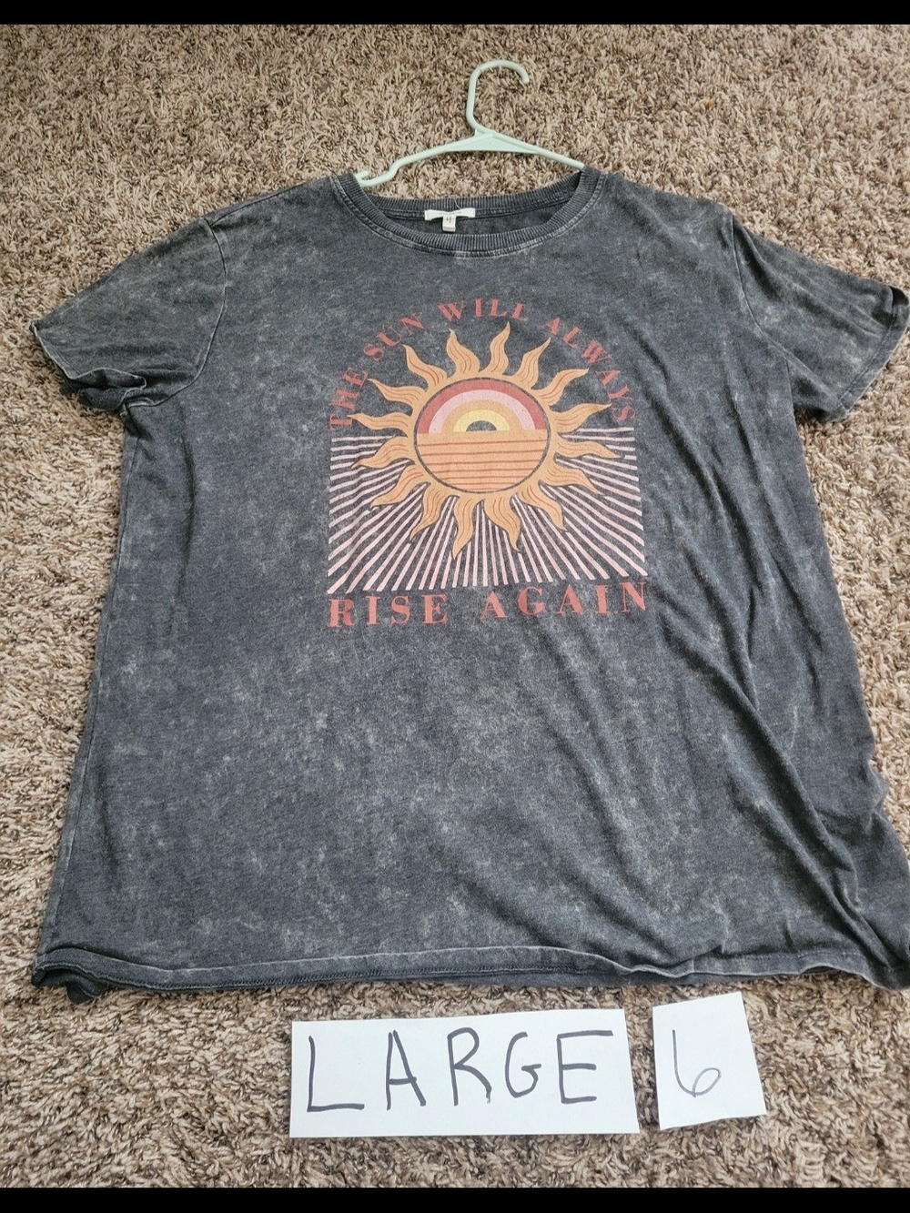 Maurices LARGE Graphic TEE 'Rise Again' Sun Tee